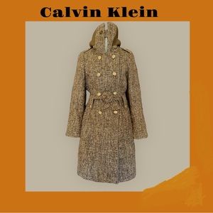 Calvin Klein Pea Coat Brown